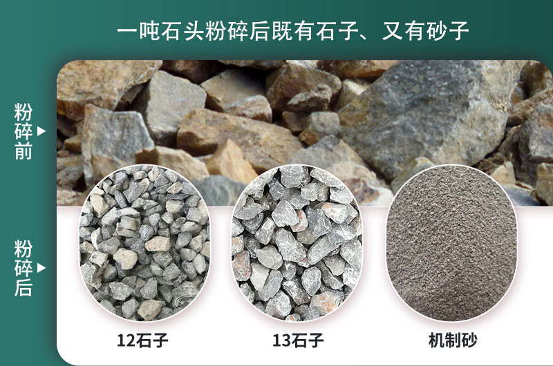 一噸石頭能出多少噸石子，石子破碎設(shè)備有哪些